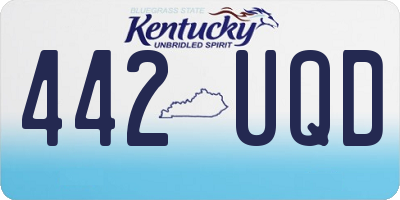 KY license plate 442UQD