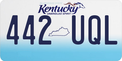 KY license plate 442UQL