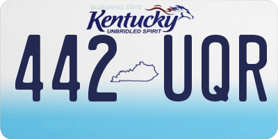 KY license plate 442UQR