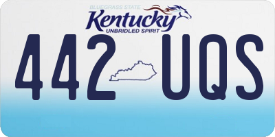 KY license plate 442UQS