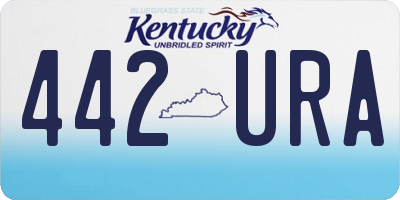 KY license plate 442URA