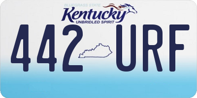 KY license plate 442URF