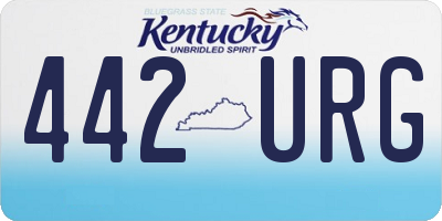 KY license plate 442URG