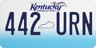 KY license plate 442URN