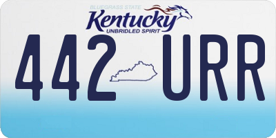 KY license plate 442URR