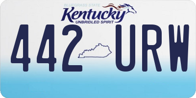 KY license plate 442URW