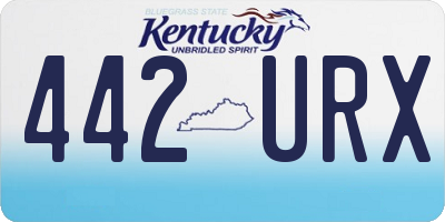 KY license plate 442URX