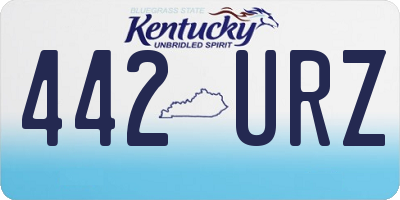 KY license plate 442URZ