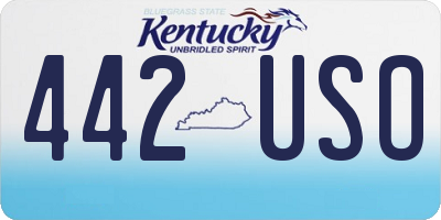 KY license plate 442USO