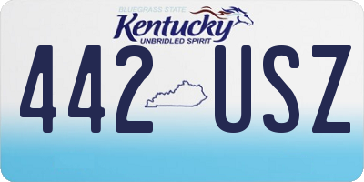 KY license plate 442USZ