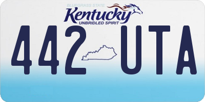 KY license plate 442UTA
