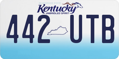 KY license plate 442UTB