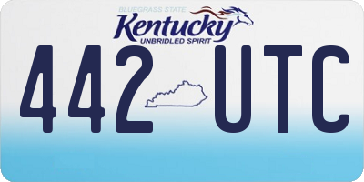 KY license plate 442UTC