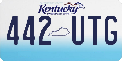 KY license plate 442UTG