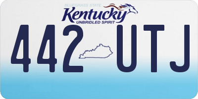 KY license plate 442UTJ