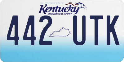 KY license plate 442UTK