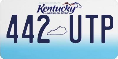 KY license plate 442UTP