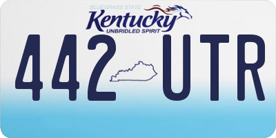 KY license plate 442UTR