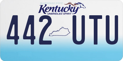 KY license plate 442UTU
