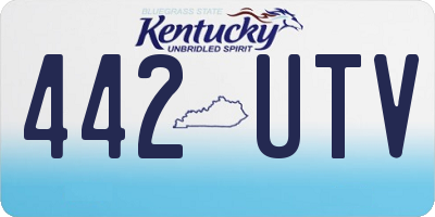 KY license plate 442UTV