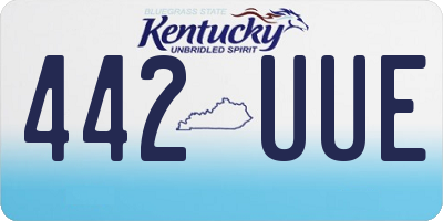 KY license plate 442UUE