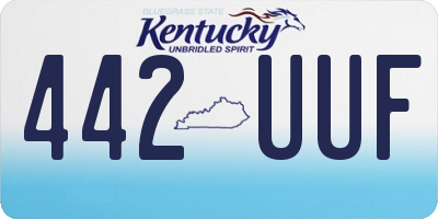 KY license plate 442UUF