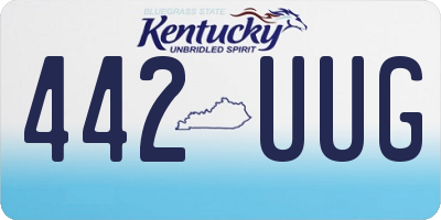 KY license plate 442UUG