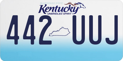 KY license plate 442UUJ