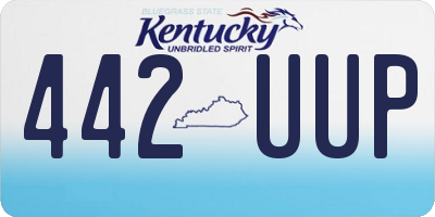 KY license plate 442UUP