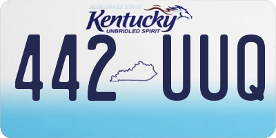 KY license plate 442UUQ