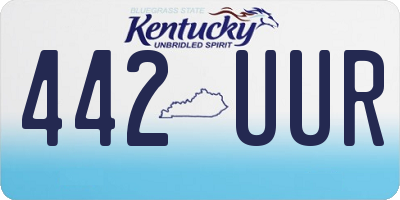 KY license plate 442UUR