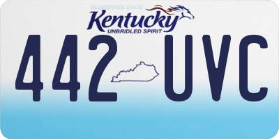 KY license plate 442UVC