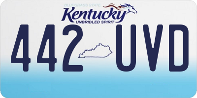 KY license plate 442UVD