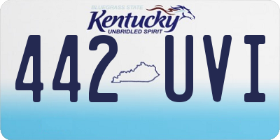 KY license plate 442UVI