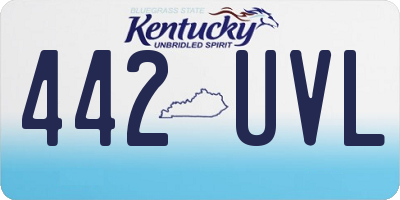 KY license plate 442UVL
