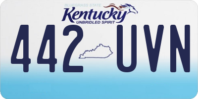 KY license plate 442UVN