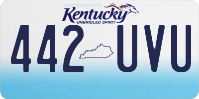 KY license plate 442UVU