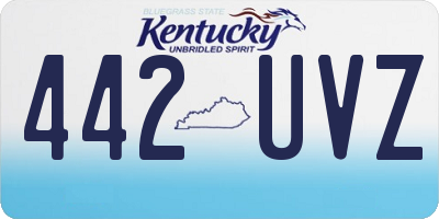 KY license plate 442UVZ