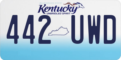 KY license plate 442UWD