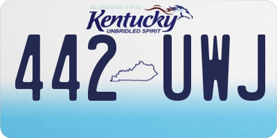 KY license plate 442UWJ