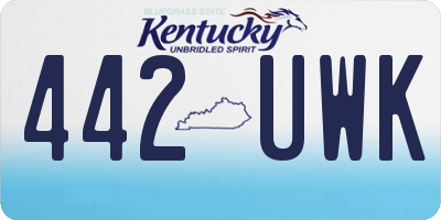 KY license plate 442UWK