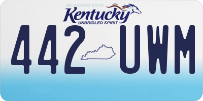 KY license plate 442UWM