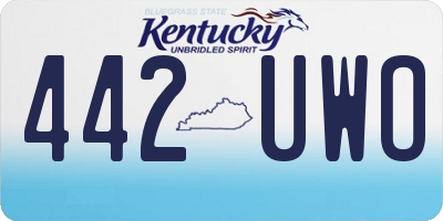 KY license plate 442UWO
