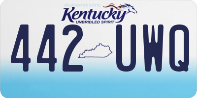 KY license plate 442UWQ