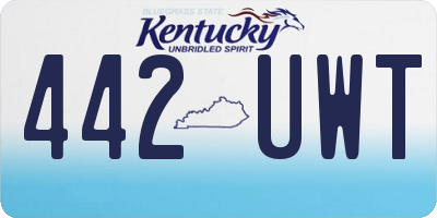 KY license plate 442UWT