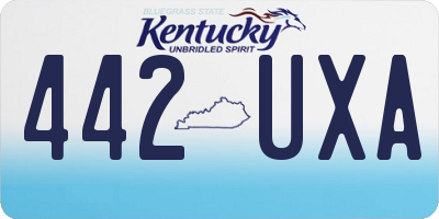 KY license plate 442UXA
