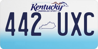 KY license plate 442UXC