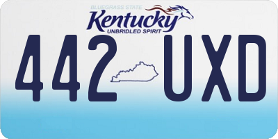 KY license plate 442UXD