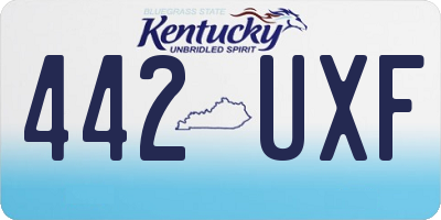 KY license plate 442UXF