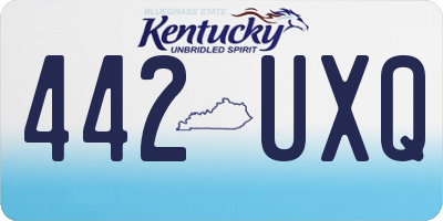 KY license plate 442UXQ